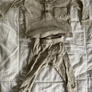 Rylee + Cru sheep 0-3 month pajamas